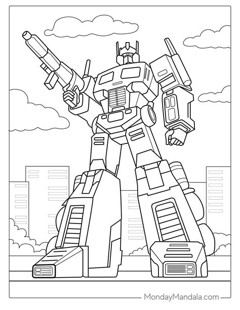 Transformer Colouring Page