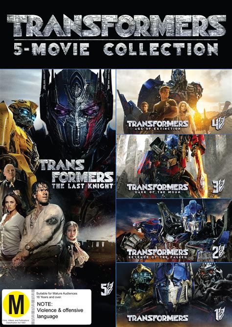 transformers 1 5 movie collection