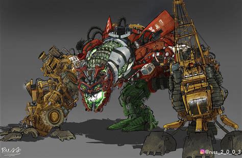 Transformers 2 Devastator Rendering
