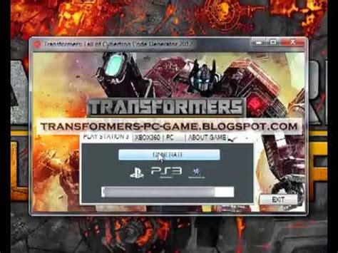 Transformers Fall Of Cybertron Key
