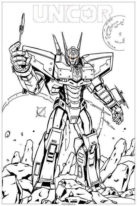 Transformers Robots In The Skies Color Page