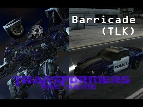 transformers the game barricade