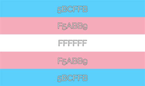 transgender flag colors hex