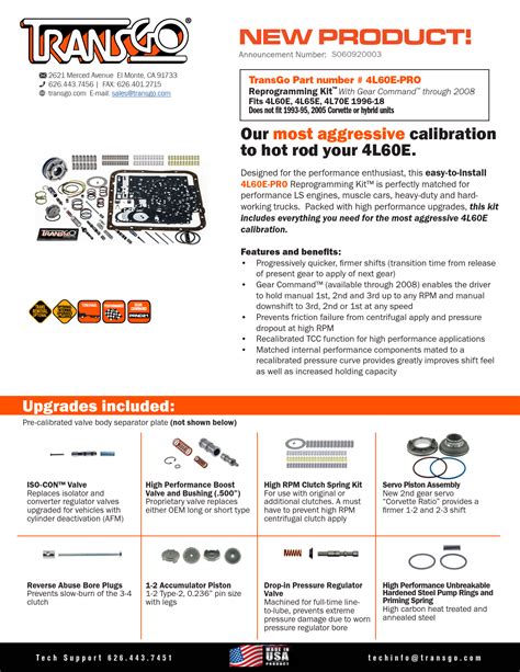 Transgo Instructions Pdf