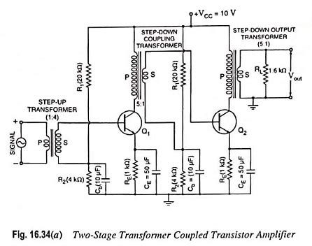 Transistor Amplifier With Output Transformer