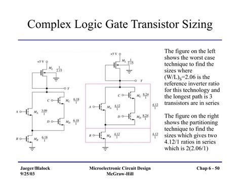 Transistor And Gate Sizing