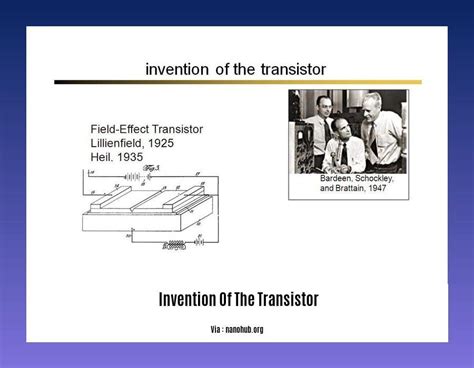 Transistor Invented 1952