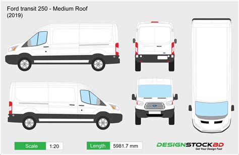 transit 250 low roof window dimensions