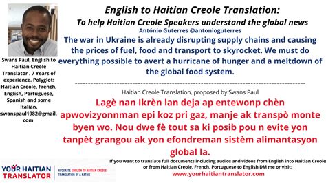 translate document to haitian creole