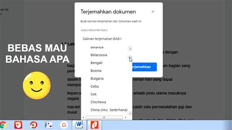 translate documents free online indonesia