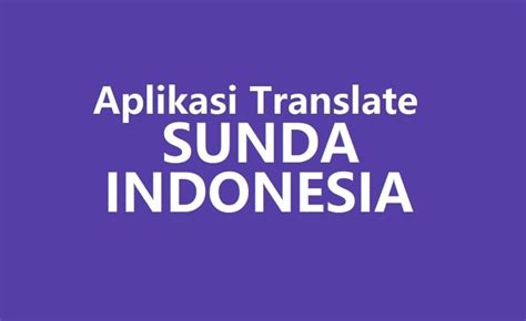 translate indonesia sunda dictionary