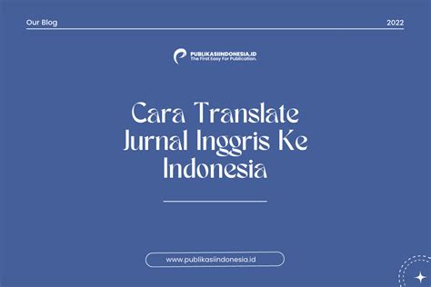 translate jurnal inggris ke indonesia online