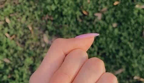 Translucent pink, swarovski crystals, almond shape nails, mirror effect