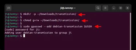 Transmission Daemon Change User