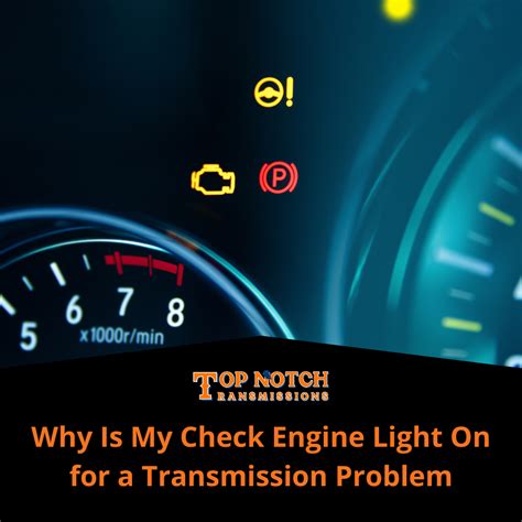 Transmission Fluid Engine Check Light