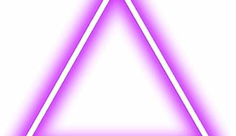 ftestickers triangle neon glowing luminous purple...