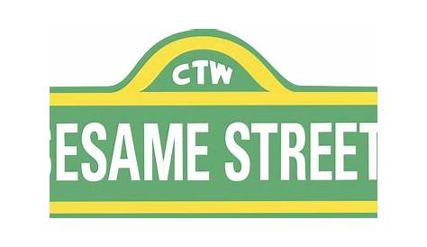 Medium Sesame Street Sign - Sesame Street Street Light Clipart - Full