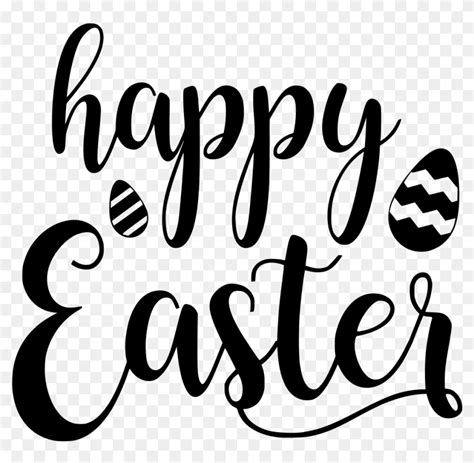 transparent background happy easter text png