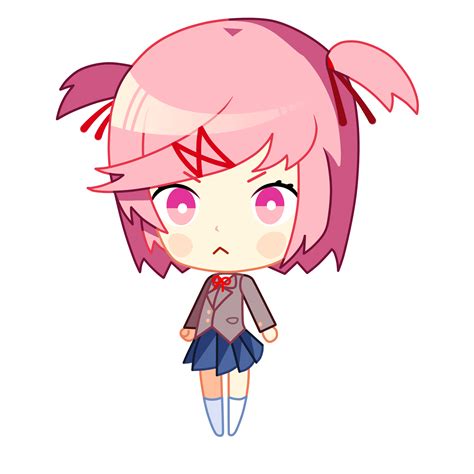 transparent ddlc chibi images png