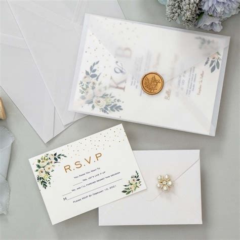 Transparent Envelope For Wedding Invitation