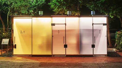 transparent public toilets in japan
