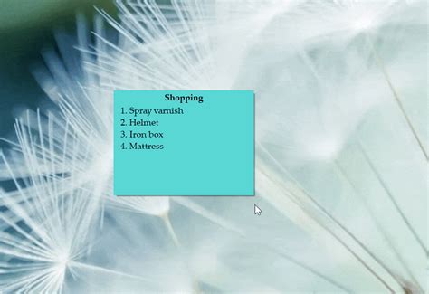 Transparent Sticky Notes App