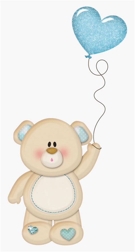 transparent teddy bear with balloons png
