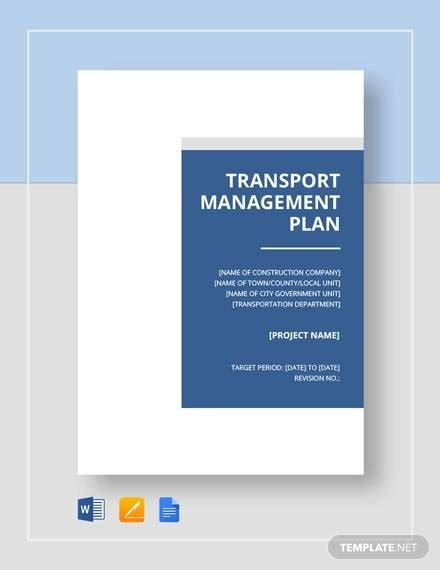 FREE 10+ Transport Management Plan Templates in PDF MS Word
