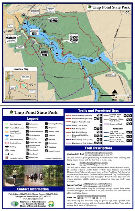 trap pond state park trail map
