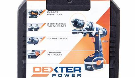 Trapano avvitatore a batteria DEXTER POWER 1.5AH PC 2V 2B