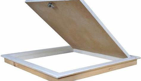 SGV Trappe verticale isolée cadre bois 600x600 mm