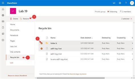 Trash Bin In Sharepoint