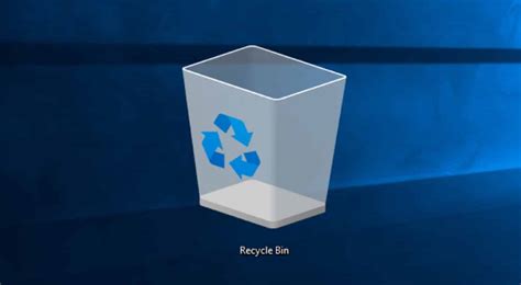 trash bin in windows10