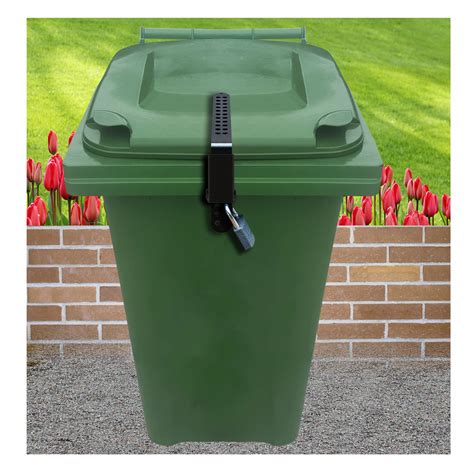 trash bins with locking lids