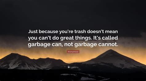 trash can not cannot