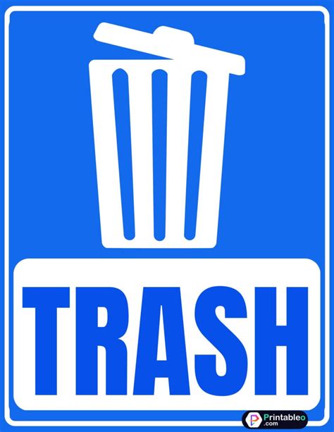 Trash Can Saying