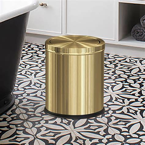 Trash Cans Round Bathroom