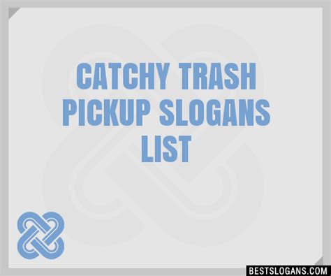trash pickup name ideas