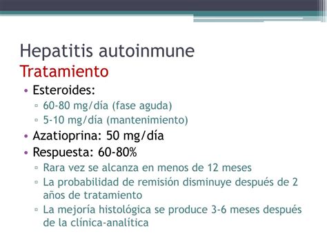 tratamiento para hepatitis autoinmune