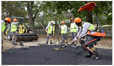 Travaux Publics Colas Photos. Les Au Centreville De Toul Se Terminent