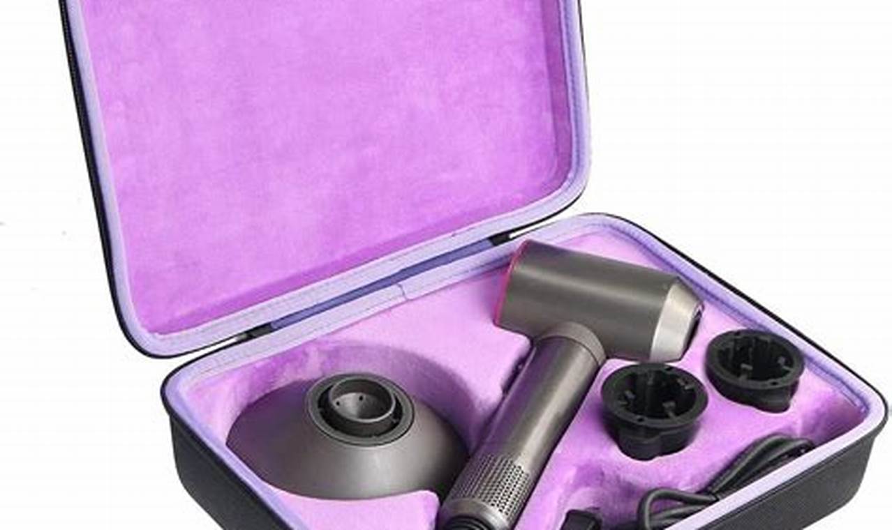 travel case dyson hair dryer