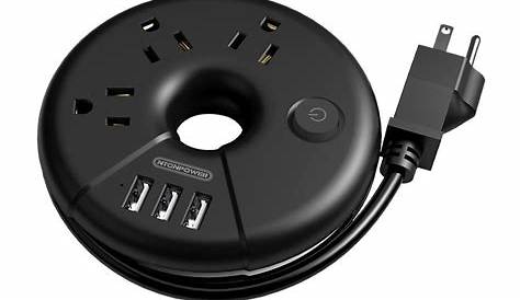 Travel Extension Cord With Usb NTONPOWER ODY Portable USB US