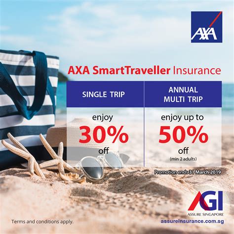 AXA SmartTraveller Promotion from now till 31 Aug 2018 Assure General