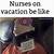 travel nurse costume meme