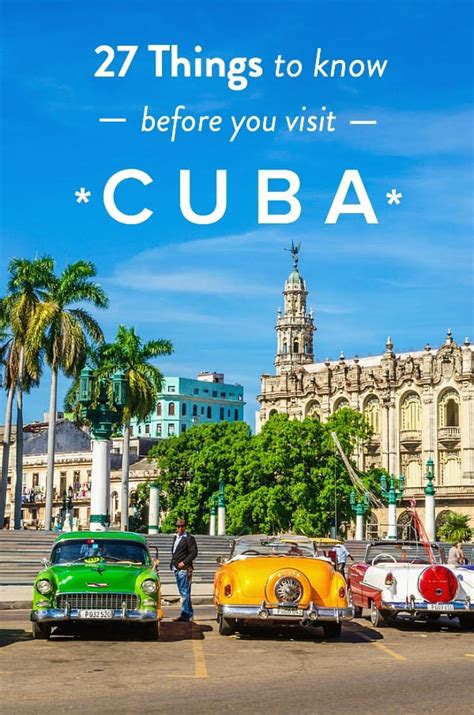 travel advice for cuba