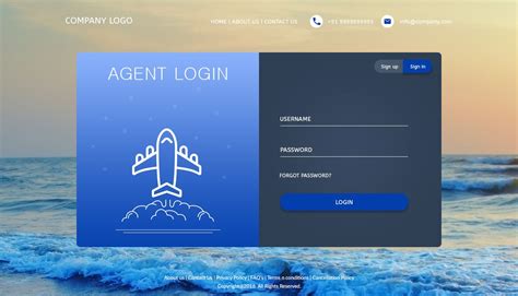 travel agent log in