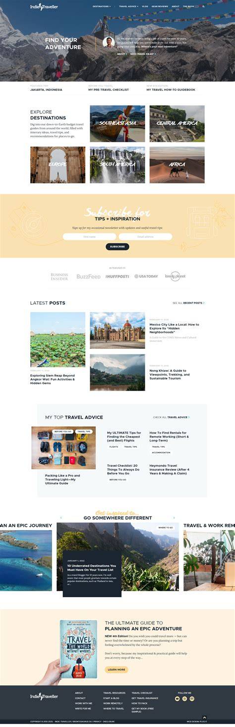 travel destinations examples design tutorial examples tips design