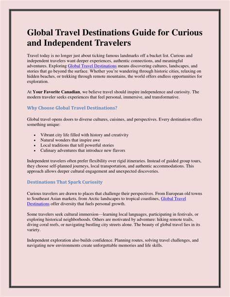 travel destinations guide tutorial tutorial guide tips trending examples inspiration