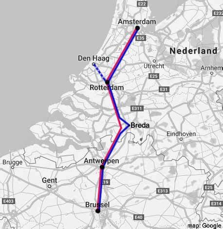 travel from amsterdam to antwerp