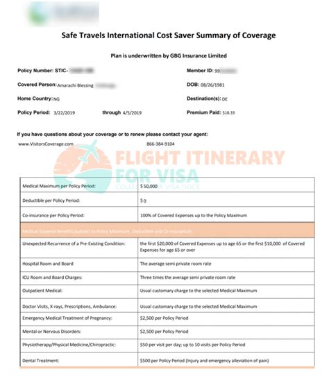 travel health insurance french visa